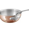 Sauteuse bombée cuivre inox inox 18/10 Sans revêtement Sans couvercle Ø 20 cm 7,5 cm 2 L M'6s - MAUVIEL Sale