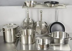 Sauteuse conique inox Ø 16 cm 6 cm 1,2 L Qualiplus - PRO.COOKER New