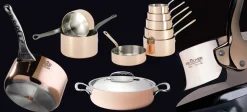 DE BUYER Sauteuse droite cuivre inox Ø 24 cm 7,5 cm 3 L Prima Matera Best