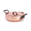 Sautoir bombé cuivre inox Sans revêtement Avec couvercle Ø 28 cm 10 cm 4,9 L Prima Matera - DE BUYER Sale