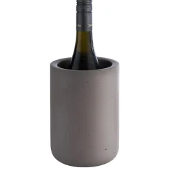Seau à bouteille gris Ø 12 cm 19 cm Element - APS Online