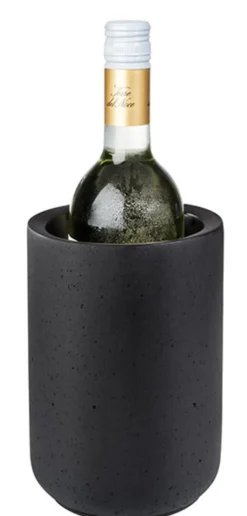 APS Seau à bouteille noir Ø 12 cm 19 cm Element Best