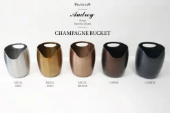 PINTINOX Seau à champagne bronze Ø 18 cm 21 cm Audrey Best