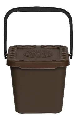 PROBBAX Seau à compost plastique 7 L marron Outlet