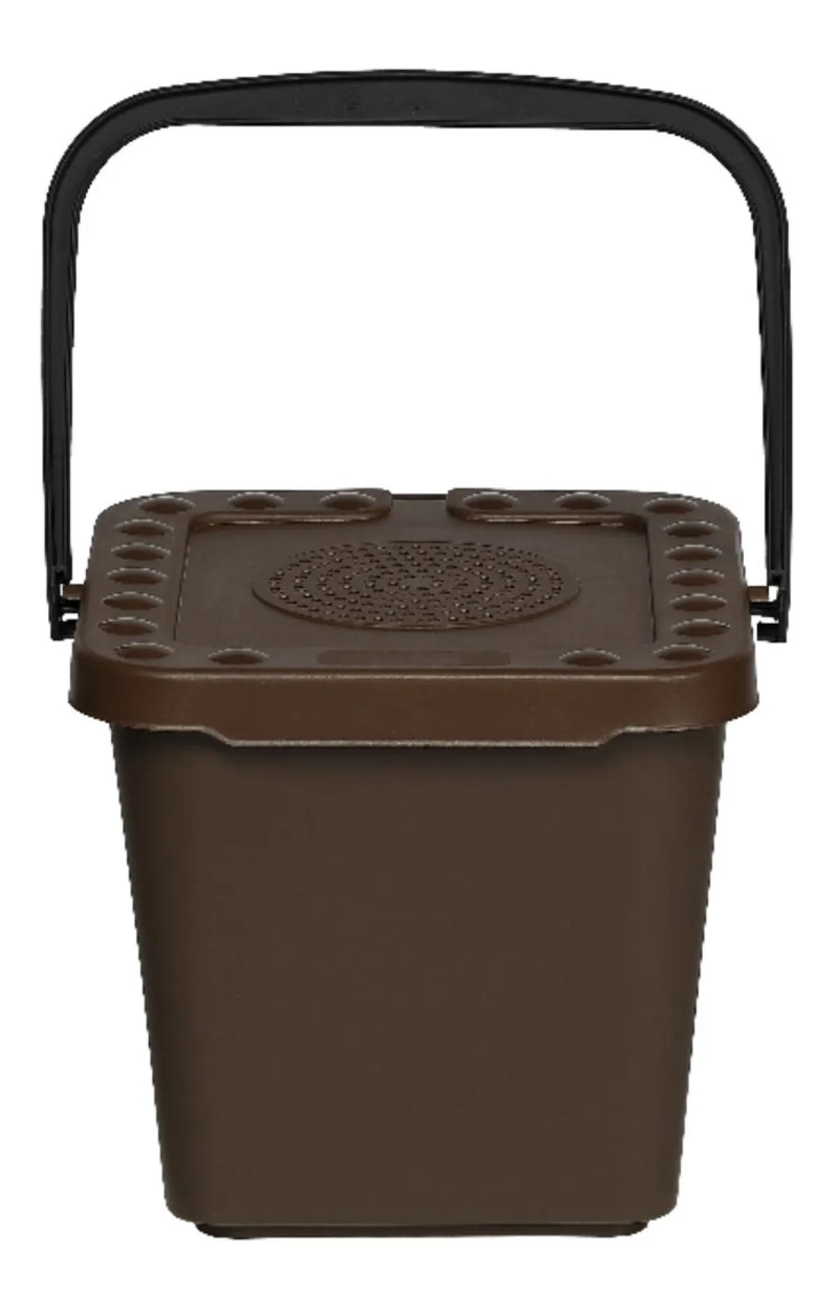 PROBBAX Seau à compost plastique 7 L marron Outlet