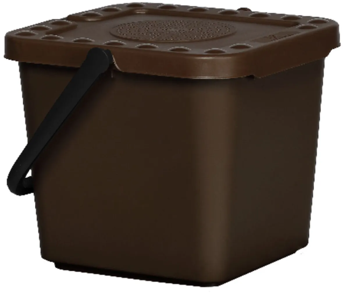 PROBBAX Seau à compost plastique 7 L marron Outlet