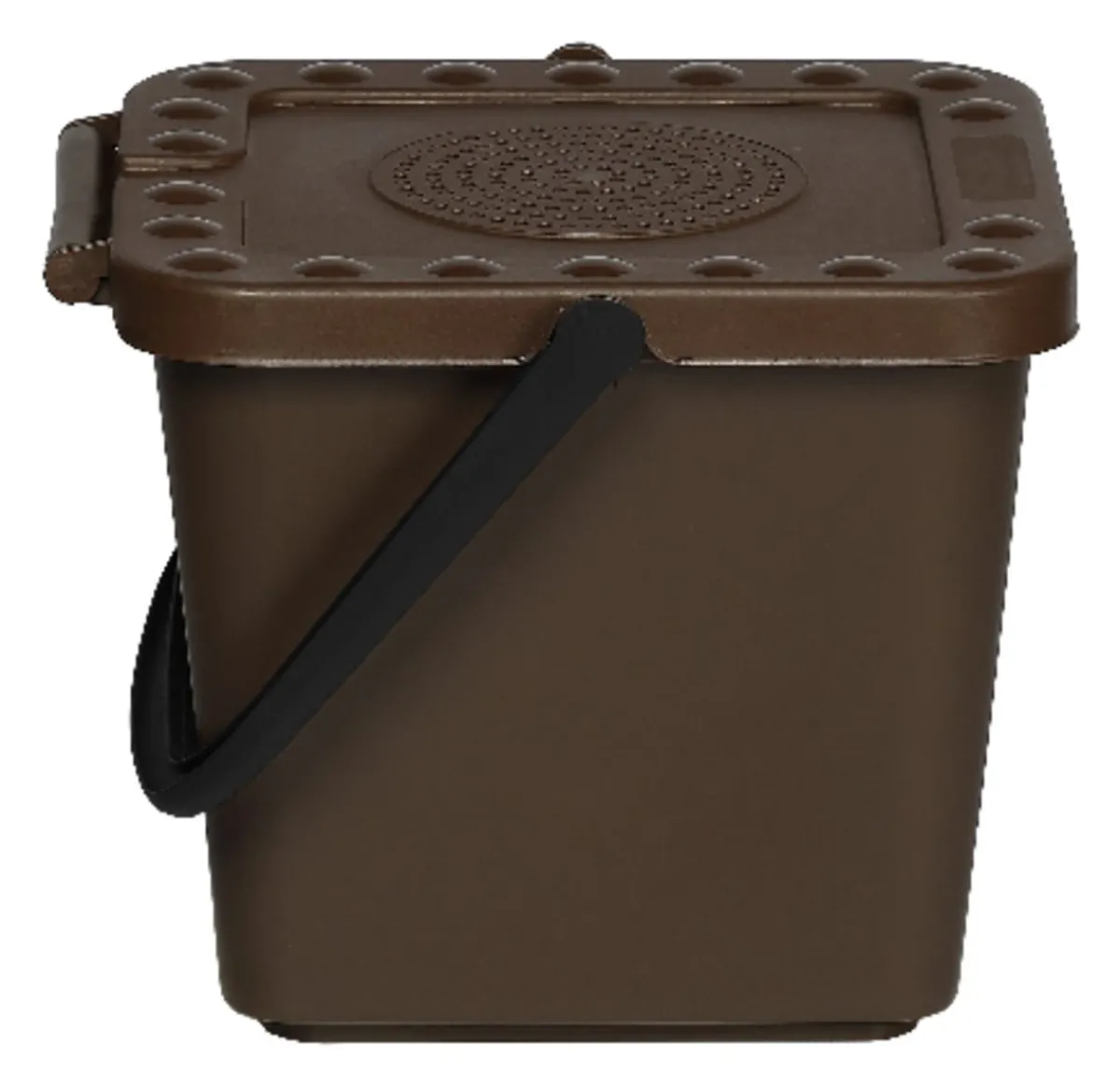 PROBBAX Seau à compost plastique 7 L marron Outlet