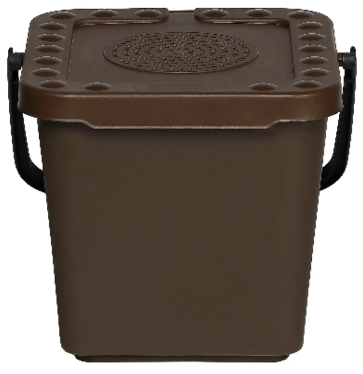 PROBBAX Seau à compost plastique 7 L marron Outlet