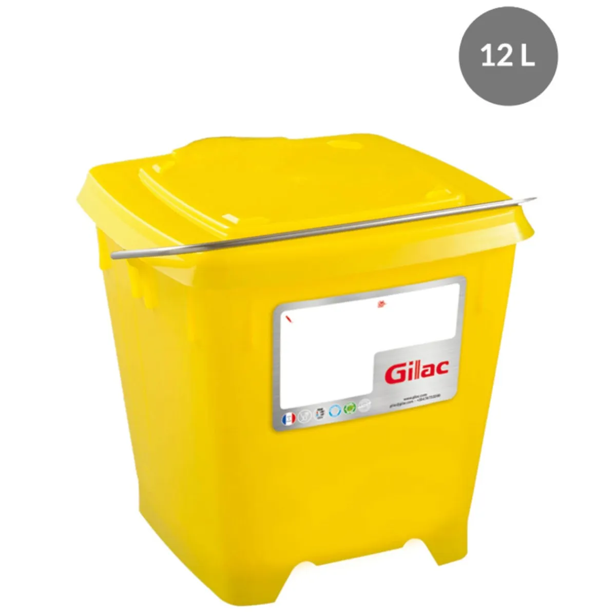 Seau jaune 12 L - GILAC Hot