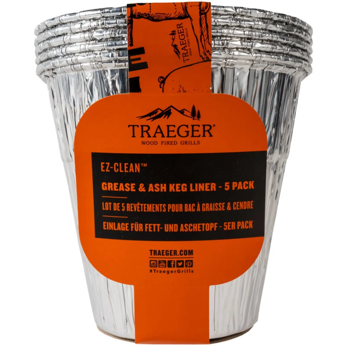 LE MARQUIER Seaux récupération de graisse aluminium Ø 16 cm 15 cm Traeger Outlet