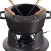 Service à fondue fonte d'acier Ø 16 cm 21,7x16,7x8,4 cm 1,1 L - STAUB Discount