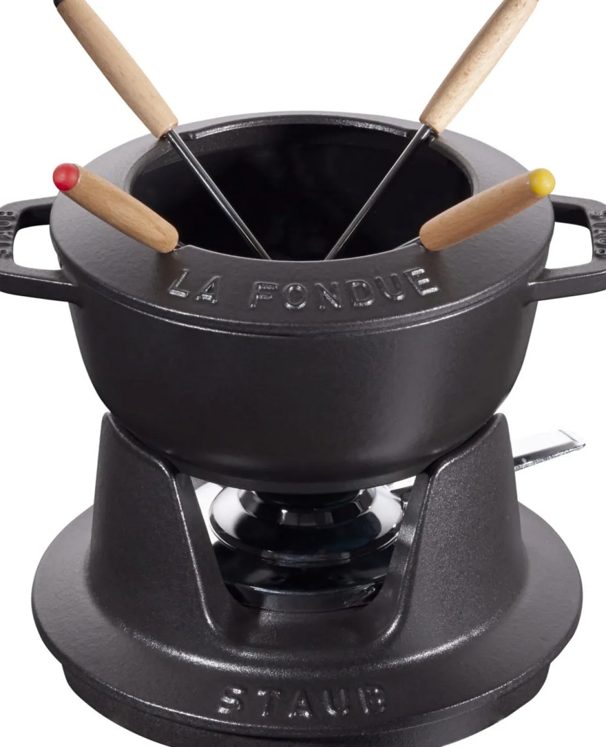 Service à fondue fonte d'acier Ø 16 cm 21,7x16,7x8,4 cm 1,1 L - STAUB Discount