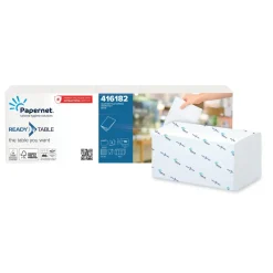 Serviette blanc ouate de cellulose 33,2 cm x 21,6 cm (550 pièces) - Aucune Discount