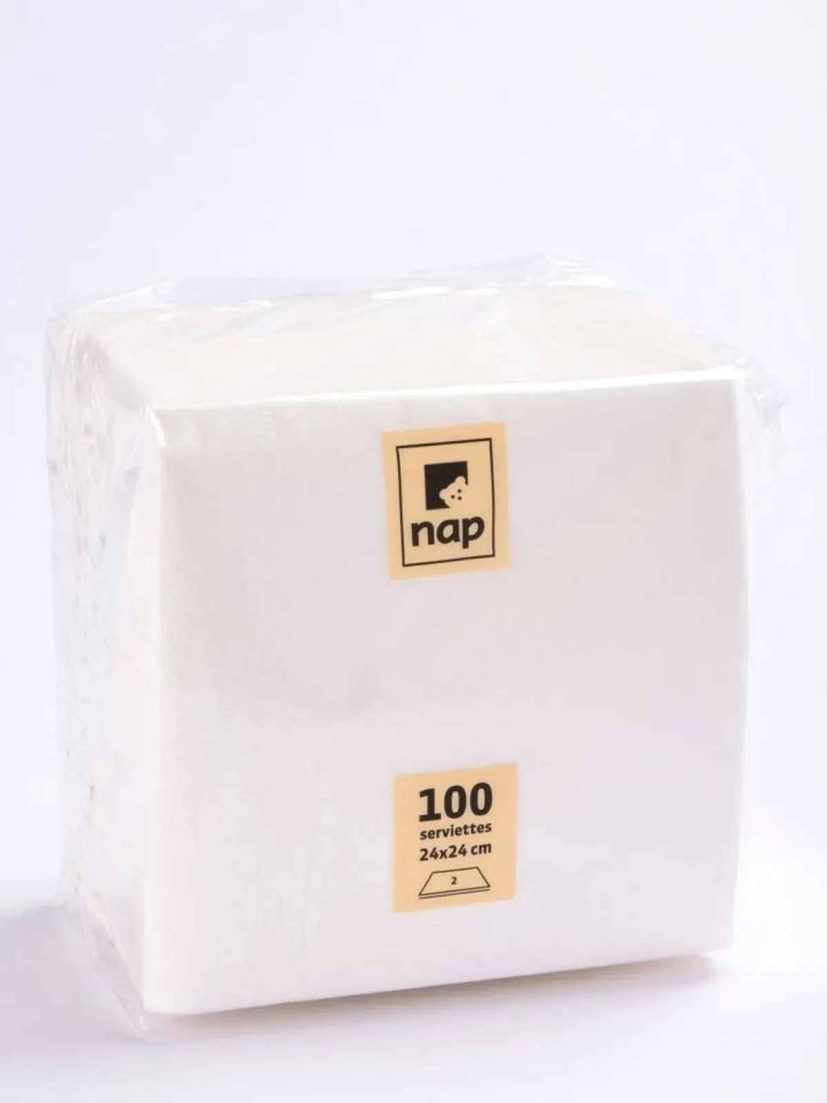 Serviette blanc ouate de cellulose 24x24 cm (100 pièces) - ESSENTIALS COLLECTION Best