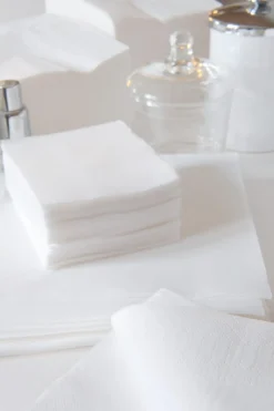 PRO.MUNDI Serviette blanc ouate de cellulose 20x20 cm Lisah (50 pièces) Outlet