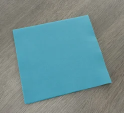 Serviette bleu lagon ouate de cellulose 38x38 cm Lisah (50 pièces) - PRO.MUNDI