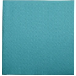 Serviette bleu lagon ouate de cellulose 38x38 cm Lisah (50 pièces) - PRO.MUNDI