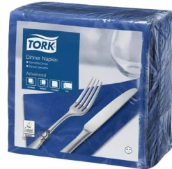 Serviette bleu ouate de cellulose 39x39 cm (150 pièces) - TORK
