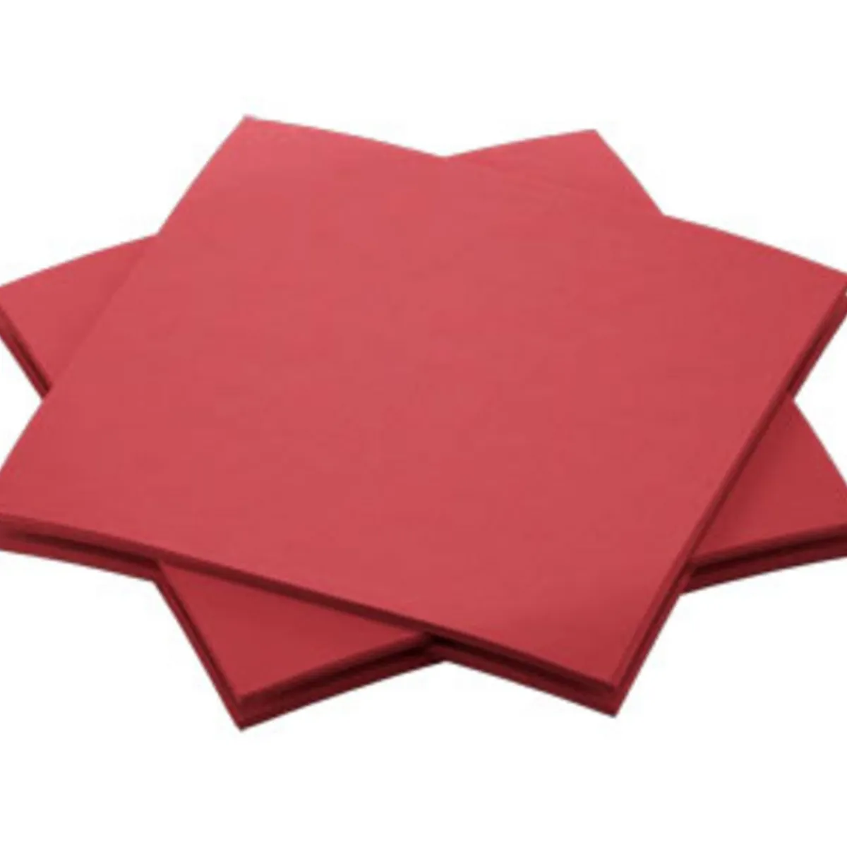 Serviette bordeaux non tissé 20x20 cm Airlaid (180 pièces) - DUNI