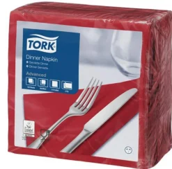 Serviette bordeaux ouate de cellulose 39x39 cm (150 pièces) - TORK Clearance