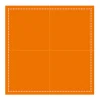 Serviette carré orange coton 20x20 cm Oxstal (1000 pièces) - EARTH ESSENTIALS Hot