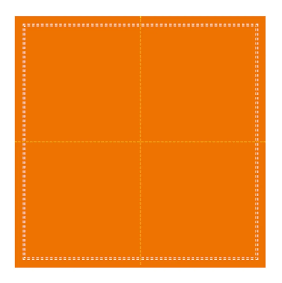 Serviette carré orange coton 20x20 cm Oxstal (1000 pièces) - EARTH ESSENTIALS Hot