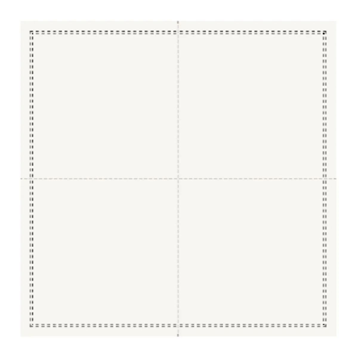 EARTH ESSENTIALS Serviette cocktail carré écru coton 20x20 cm Oxstal (1000 pièces) Outlet