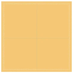 EARTH ESSENTIALS Serviette cocktail carré moutarde coton 20x20 cm Oxstal (1000 pièces)
