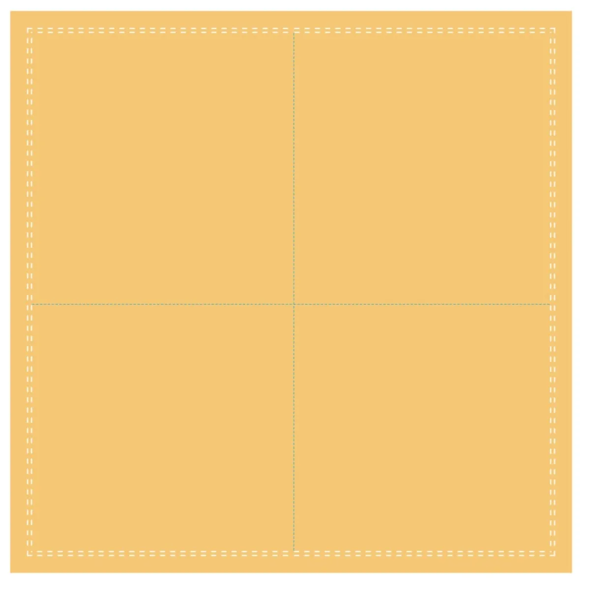 EARTH ESSENTIALS Serviette cocktail carré moutarde coton 20x20 cm Oxstal (1000 pièces)