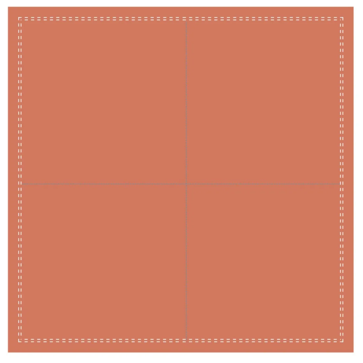 Serviette cocktail carré terracotta coton 20x20 cm Oxstal (1000 pièces) - EARTH ESSENTIALS Online