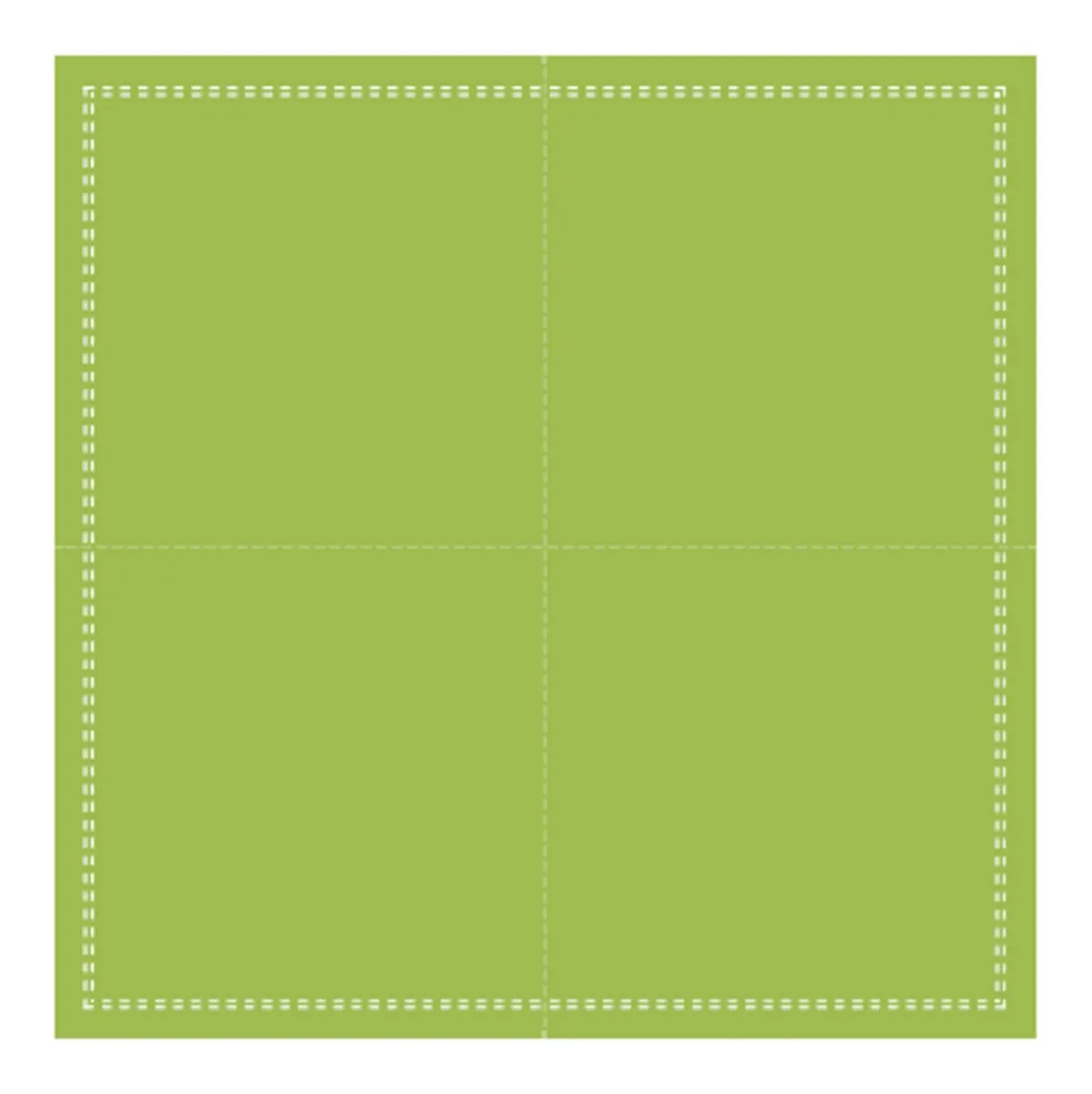 Serviette cocktail carré vert coton 20x20 cm Oxstal (1000 pièces) - EARTH ESSENTIALS Hot