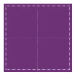 EARTH ESSENTIALS Serviette cocktail carré violet coton 20x20 cm Oxstal (1000 pièces) Online