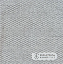 MANUFACTURE DE L'EPHEMERE Serviette gris spunlaid 40x40 cm Celytiss (40 pièces) New
