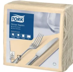 TORK Serviette ivoire ouate de cellulose 39x39 cm (150 pièces)