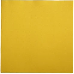 PRO.MUNDI Serviette jaune ouate de cellulose 38x38 cm Lisah (50 pièces) Outlet