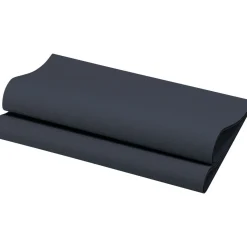 DUNI Serviette noir non tissé 40x40 cm Bio soft (60 pièces) Best