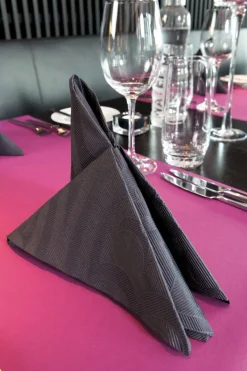 DUNI Serviette noir non tissé 48x48 cm Elegance Lily (40 pièces) Online