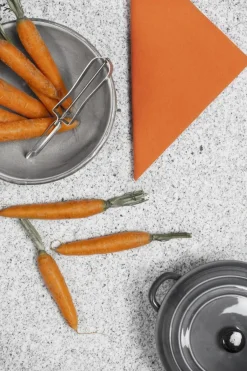 DUNI Serviette orange non tissé 40x40 cm Bio soft (60 pièces) Outlet