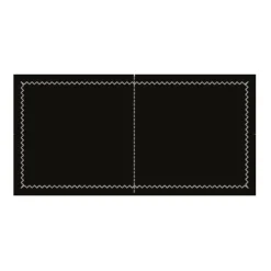 Serviette rectangulaire noir coton 20x10 cm Oxstal (2000 pièces) - EARTH ESSENTIALS Best