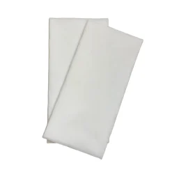 ESSENTIALS COLLECTION Serviettes rond blanc non tissé 40x40 cm pliée en 8 Basik Soft (50 pièces) New