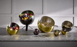 Set de 3 coupelles boule inox noir Ø 8 cm 7 cm 0,1 L Sphere - APS