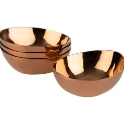Set de 4 coupelles inox 18/10 cuivre 6,5x6x2,5 cm Pebbles - APS Sale
