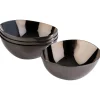APS Set de 4 coupelles inox 18/10 noir 6,5x6x2,5 cm Pebbles Clearance