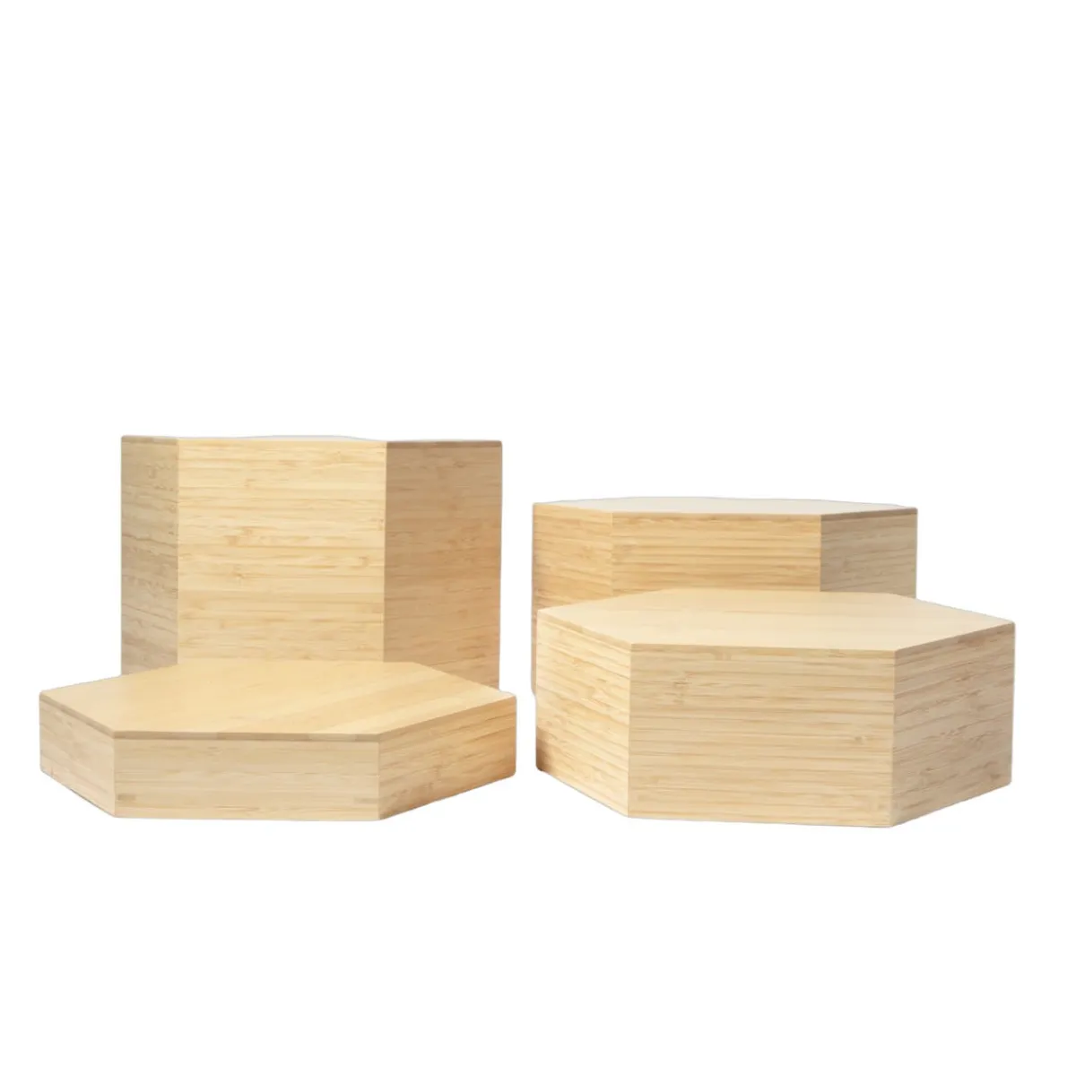 PRO.MUNDI Set de 4 réhausses bambou 30x26 cm Oxstal Hot