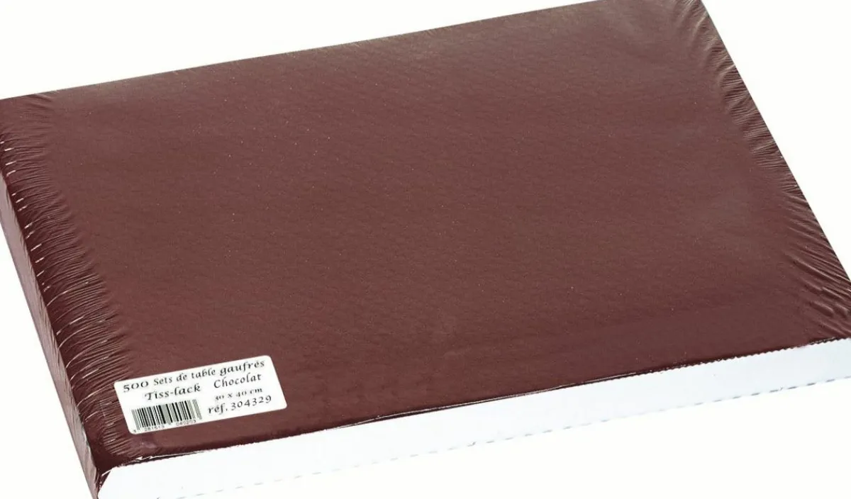 Set de table chocolat papier 30x40 cm Tisslack (500 pièces) - COGIR Sale