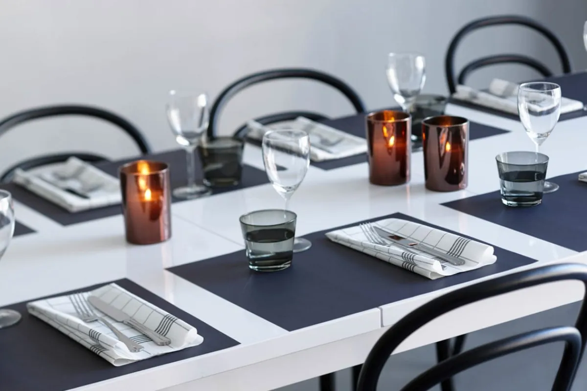 Set de table noir papier 45x35 cm (250 pièces) - DUNI Discount
