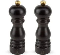Set moulins poivre / sel marron Ø 5,7 cm 18 cm Paris - PEUGEOT SAVEURS Discount