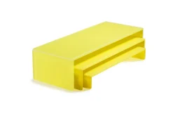 MEALPLAK Set 3 présentoirs résine Nacryl® jaune 49,5x19,5x12 cm Clearance