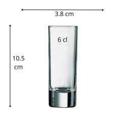 ARCOROC Shooter rond verre 6 cl Islande Outlet