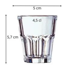Shooter verre trempé 4,5 cl Granity - ARCOROC
